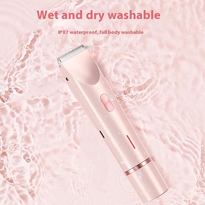 Beauty Bloom Electric Razor Beauty Bloom 2.0 Beauty Bloom Trimmer Beauty Bloom Razor for Women Comfort 2 in 1 Electric Lady Shaver for Wet &amp Dry Use (Blue)