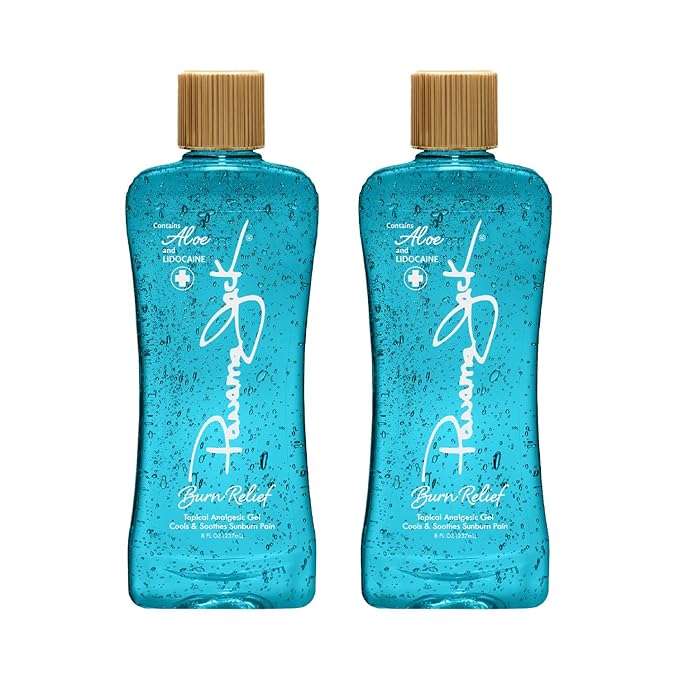 Panama Jack Burn Relief Gel - After Sun Topical Analgesic Cools &amp Soothes Sunburns Insect Bites Cuts &amp Scrapes Contains Aloe and Menthol 8 FL OZ
