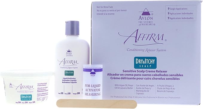 Avlon Affirm Dry and Itchy Scalp Sensitive Scalp Formula Relaxer 12 Piece Set