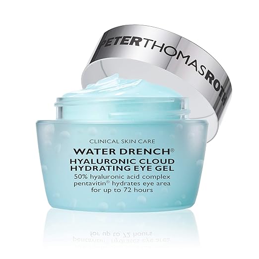 Peter Thomas Roth | Water Drench® Hyaluronic Cloud Hydrating Eye Gel | Hyaluronic Acid Gel With Caffeine for Fine Lines Wrinkles Under-Eye Puffiness and Dark Circles