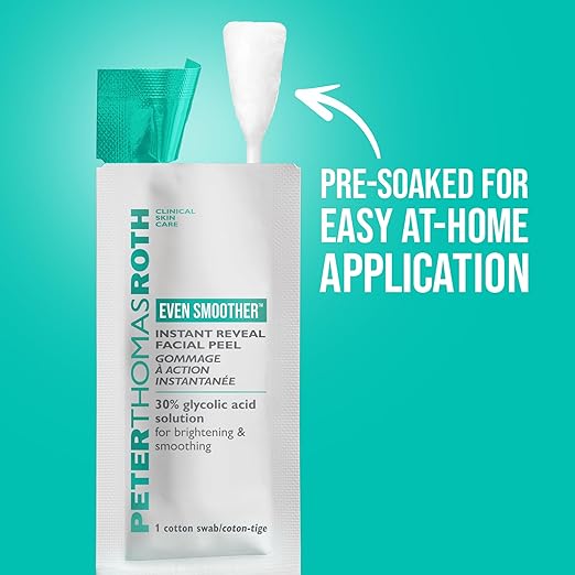 Peter Thomas Roth | Even Smoother Instant Reveal Facial Peel | Exfoliator with Glycolic Acid for Brightening