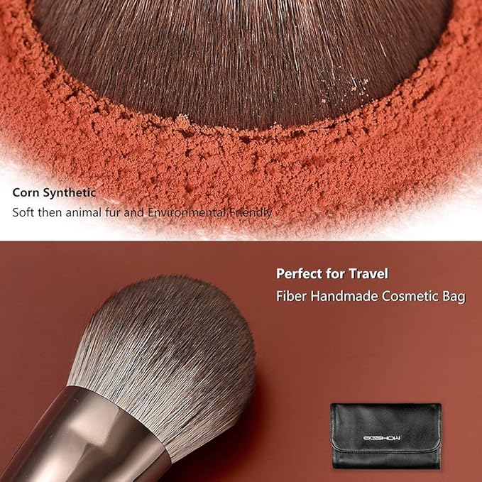 Professional Makeup Brush Set Eigshow Makeup Brushes Perfect for Foundation Face Powder Blending Blush Bronzer Eyeliner Eye Shadow Brows with Case Best Gift for Women Travel Kit(PRO 18pcs Coffee)