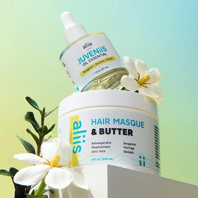 ALIIS Hair Masque &amp Butter ? Deep Moisture Treatment for Dry Damaged or Frizzy Hair | Restorative Plant-based Color-Safe Hair Mask | Sulfate-Free | 8 oz