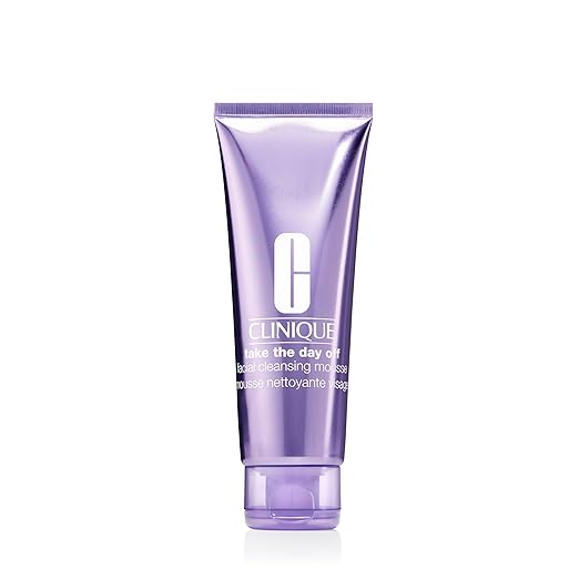 Clinique Take The Day Off Facial Cleansing Mousse With Hyaluronic Acid + Glycerin | Dissolves Makeup Sunscreen + Pollution | For All Skin Types 4.2 Fl Oz