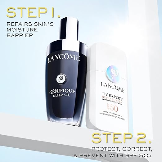 Lanc?me Supra Screen Invisible Serum Sunscreen SPF 50+ - Anti-Aging Correction &amp Protection - For All Skin Types - 48 HR Hydration Radiant Finish