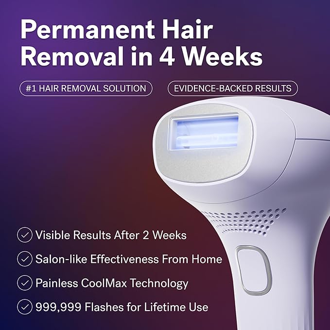 MICHAEL TODD BEAUTY - LUMOS Laser IPL Hair Removal for Women and Men 50°F CoolMax Technology 999999 flashes 3 In 1 w/Skin Sensor for Nearly Painless Permanent hair removal