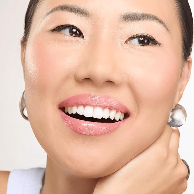 Gerard Cosmetics Color Your Smile Lip Gloss Madison Avenue Super Pigmented Bright Nude Lip Gloss with LED Light and Mirror Shiny Finish Hydrating Nude Lipstick Cruelty Free and Made in USA