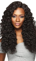 Outre Purple Pack Brazilian Boutique Wavy Style Human Hair Blend Weaves - VIRGIN DEEP (DRRED)