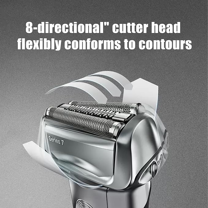 70S Series 7 Replacement Head Compatible with Braun Series 7 Shavers Replacement Bladesfor Braun Shavers 720cc 730cc 735s 750cc 760cc 790cc and 795cc Foil Shaver (2Pack)