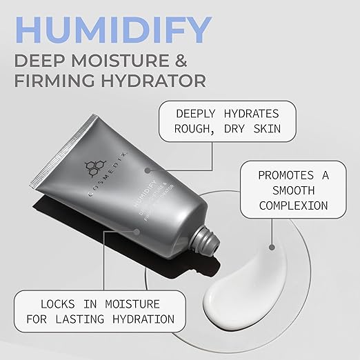 COSMEDIX Humidify Face Moisturizer for Women - Hydrating Deep Moisturizing Firming Anti-Wrinkles Cream for Rough &amp Dry Skin - Facial Skin Care Products for Softer Smoother &amp Firmer Skin