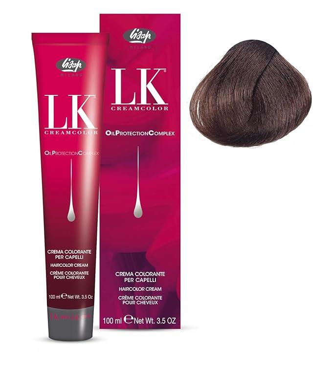 Lisap LK Oil Protection Complex Hair Color Cream 100 ml./3.38 fl.oz. (7/0 - Medium Blonde)