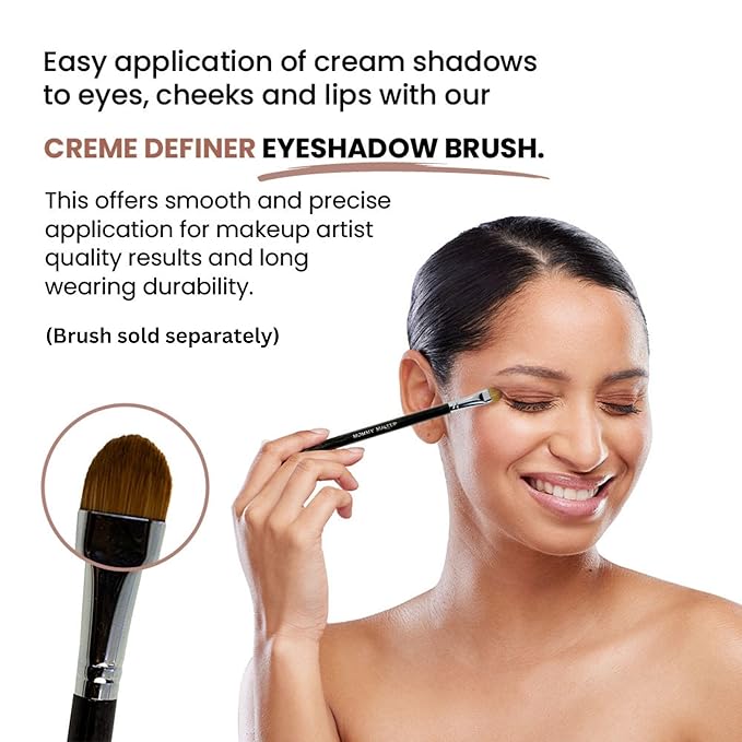 Mommy Makeup Any Wear Creme Eyeshadow - Waterproof Crease-Proof Long Lasting High Pigment Oil-free - Cream to Powder for Eyes Cheeks &amp Lips (Hot Fudge)