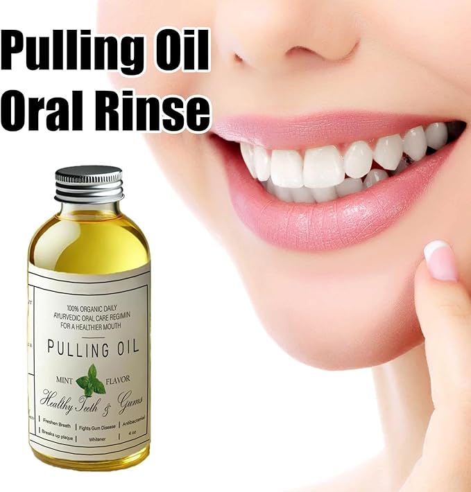 Coconut Oil Pulling for Teeth Whitening-Cocofresha Powerful Organic Coconut Peppermint Pulling Oil for Teeth and Gums Pure Mouthwash Mint Freshness Natural Cleanse 4 Oz (2)