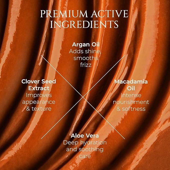 HADAT Liquid Silk Treatment ? Premium Hair Mask for Dry Damaged Hair - Deep Conditioning Hair Mask with Macadamia Argan Oil ? Hydrating Repair &amp Shine ? Made in Israel ? 10.1 Fl Oz