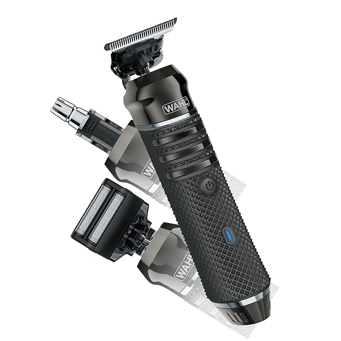Wahl USA Pro Series High Visibility Skeleton Style Trimmer Lithium-Ion Cordless USB Rechargeable All in One Shaving &amp Close Cutting Beard Trimmer for Men with Near Zero Gap Blade ? 3026018