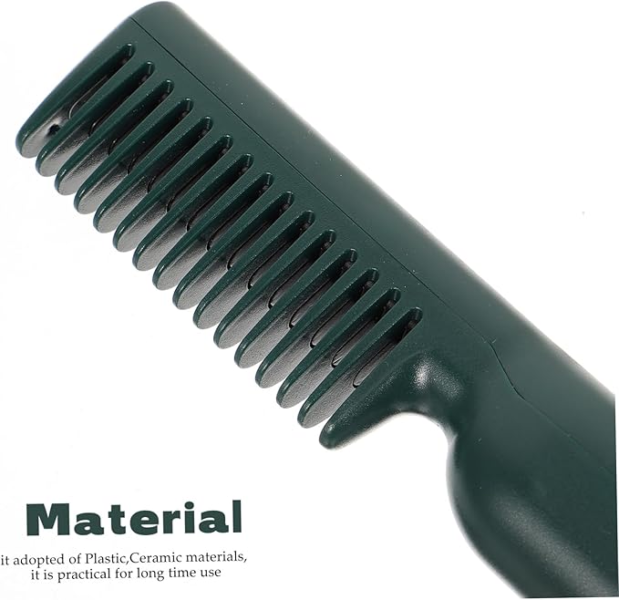 Electric Heating Comb for Hair Straightening Portable Hairstyling Tool with Quick Heat Up Compact Design for Home Travel Use for All Hair Types