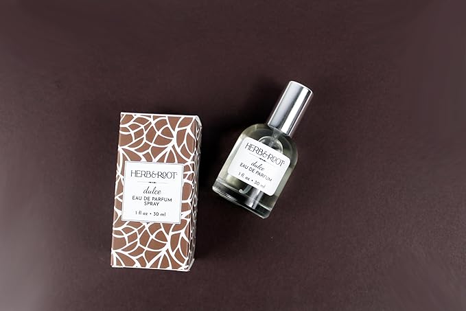 Herb &amp Root Chocomusk Perfum: Clean Hypoallergenic Womens Fragrance with Cocoa and Amber Vegan Long-Lasting Perfume for Women Body Spray and Hair Perfume (Dulce Eau de Parfum)