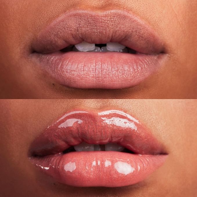 Kosas Wet Lip Oil Gloss - Hydrating Lip Plumping Treatment with Hyaluronic Acid &amp Peptides Non-Sticky Finish (Dip)