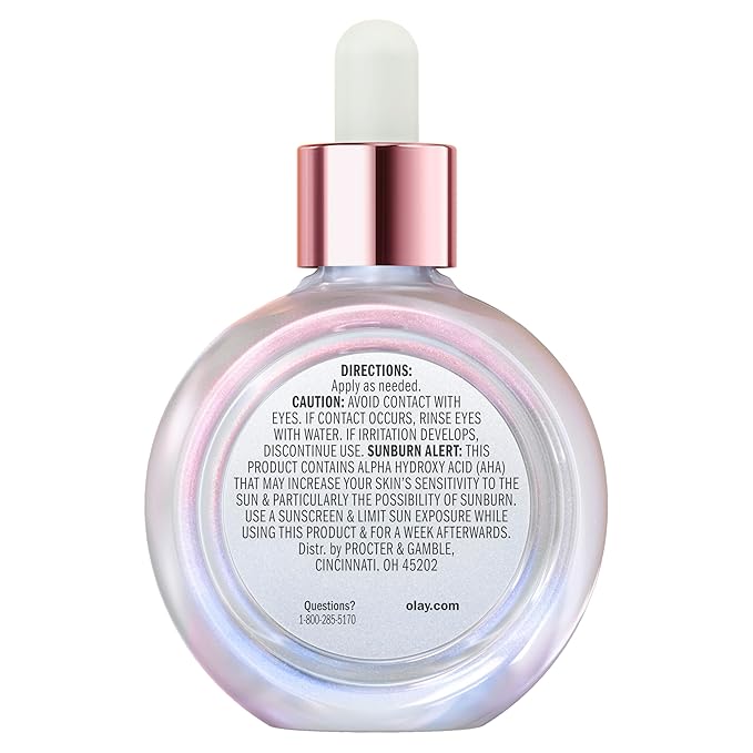 Olay Super Serum - Niacinamide Vitamin C &amp E Collagen Peptide AHA - 5-in-1 Skin Care Benefits for Face - Healthy Glow Brightening Hydrating Smoothing Firming Evens Tone Anti-Aging 1.7 Oz
