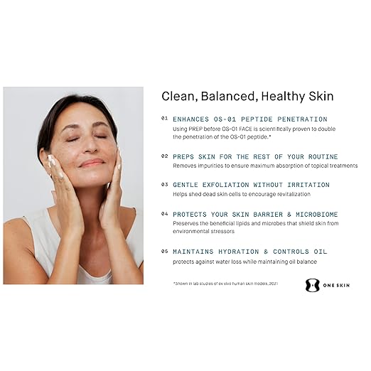 OneSkin PREP Facial Cleanser to Exfoliate and Support Skin Balance Dermatologist Tested &amp Safe for Sensitive Skin