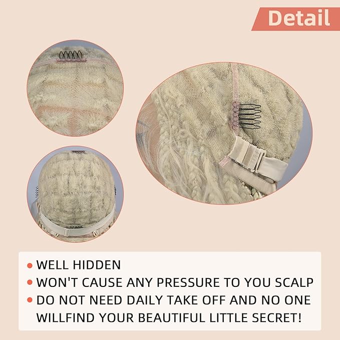 Miz Barn 360 Full Lace Front Knotless Box Braided Wigs 100% Handmade Synthetic Lightweight Twist Braided Wig Swiss Lace Braids Wigs With Baby Hair For Black Women (613# 32)