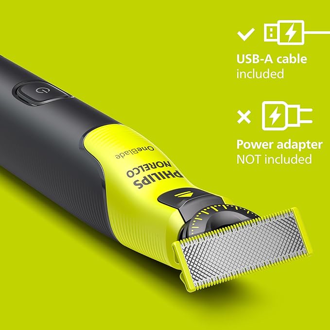 Norelco Philips OneBlade 360 with Connectivity Hybrid Face Electric Beard Trimmer and Shaver with 360 Blade Technology 1x360 Blade for Face 5in1 Adjustable Comb Model QP4530/90