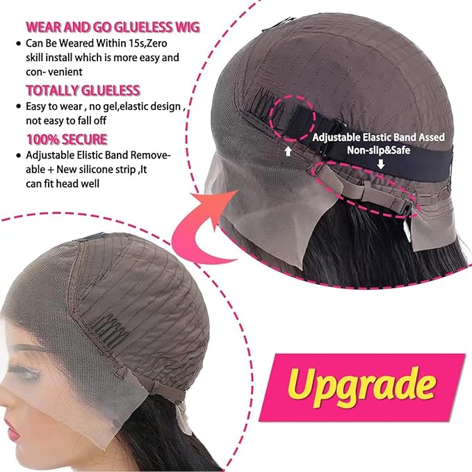 Luminary Body Wave Lace Front Wigs Human Hair Pre Plucked with Baby Glueless 150% Density Brazilian Frontal for Black Women(20inch Wig) 1.0 Count