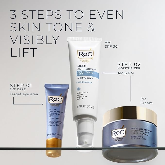 RoC Multi Correxion 5 in 1 Restoring Anti Aging Night Cream for Face with Hexinol 1.7 Ounces (Packaging May Vary)