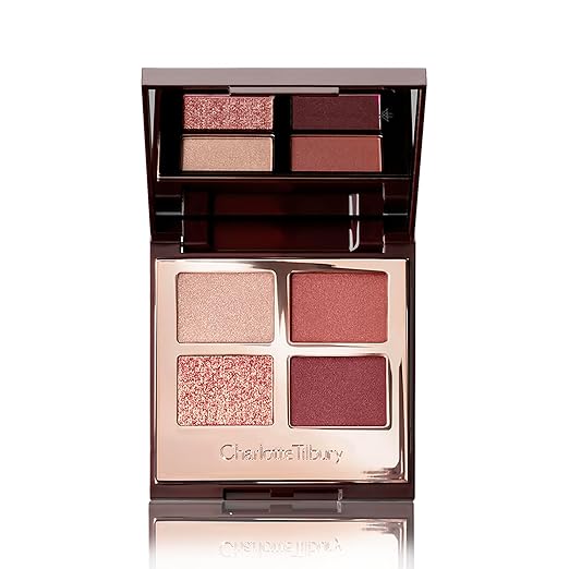 Charlotte Tilbury Luxury Palette Eyeshadow - Shimmer Metallic &amp Satin Matte Eyeshadow Quad with a Rich Powder Formula - Includes 4 Complementary Shades