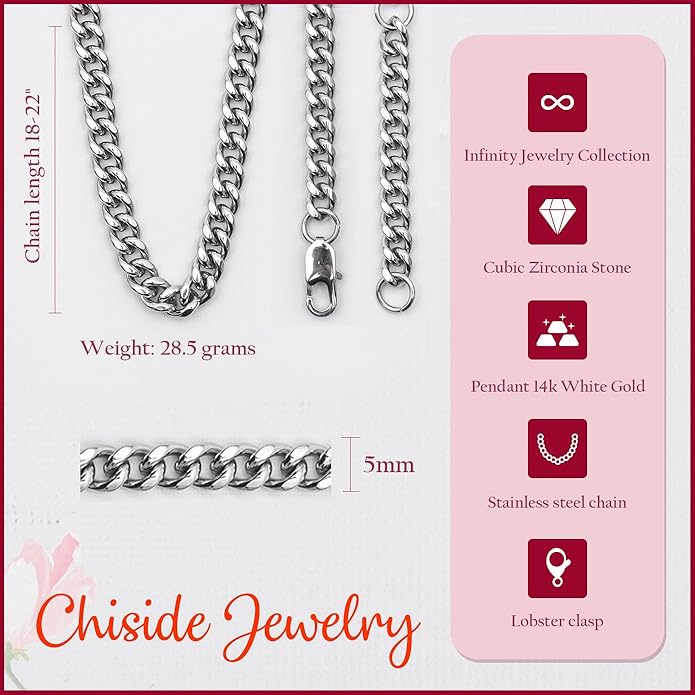 To My Man Necklace Custom Cuban Chain Necklace Gift For Husband Valentine Gift For Men Anniversary Birthday Gift For Him Husband Necklace From Wife Boyfriend Jewelry From Girlfriend