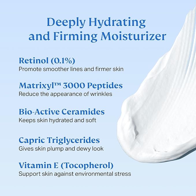 HYDRONOVA Anti-Aging Moisturizer Face Cream and Tighten and Lift Neck Cream - Facial Moisturizer for Women - Skin-Firming Wrinkle Formula with Retinol - PM Moisturizer for Face Neck and D?collet?