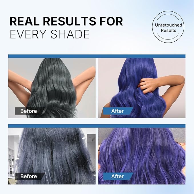 Karseell Blue Color Depositing Conditioner Deep Hair Mask Treatment Intensely Hydrating Refreshes Color &amp Tone 500mL 16.9floz