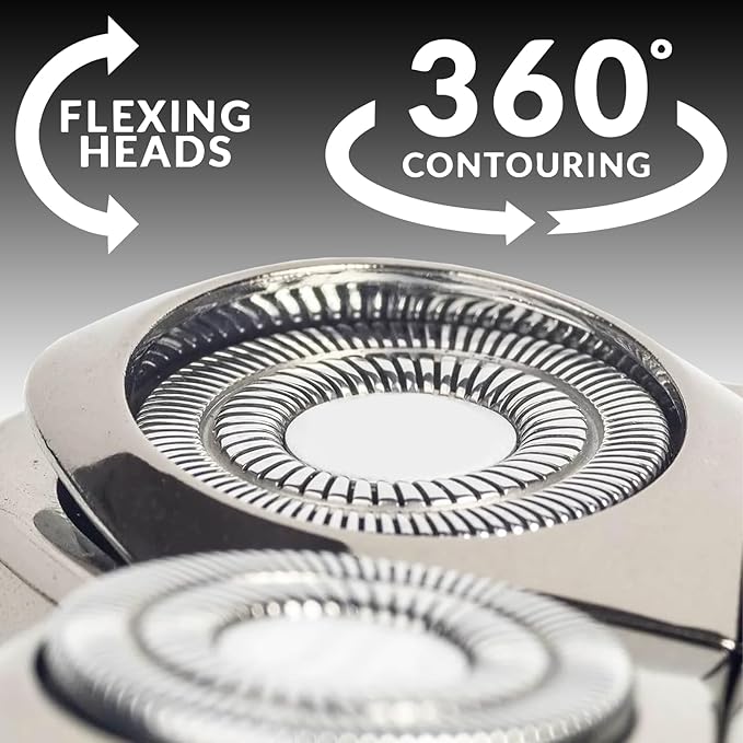 Replacement Head Compatible with Shaver PRO 4 Blade Fit for Skull Pitbull Butterfly Kiss PRO &amp Palm Shavers Replacement Head for Electric Shaver &amp Blade for Bald Head and for Men/Women (3 P