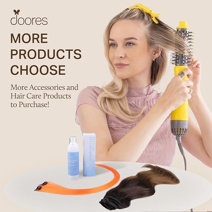 DOORES Human Hair Extensions Soft Honey Blonde Highlight Platinum Blonde 20 Inch 120g 7pcs Clip in Hair Extensions Natural Thick Weft for Women Straight Weft Gift