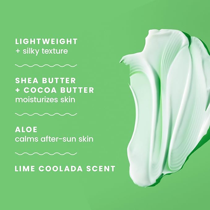 Hawaiian Tropic After Sun Lotion Lime Coolada Case 12 mini bottles | After Sun Care Travel Essentials Aloe Vera Lotion 2 fl oz each (Pack of 12)