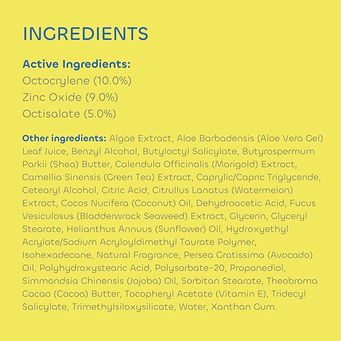 Seaweed Bath Co. draft Defense SPF 50 Sport Broad Spectrum Hybrid Sunscreen Cream 3.4 Ounce (Pack of 2) Sustainably Harvested Seaweed Aloe Watermelon