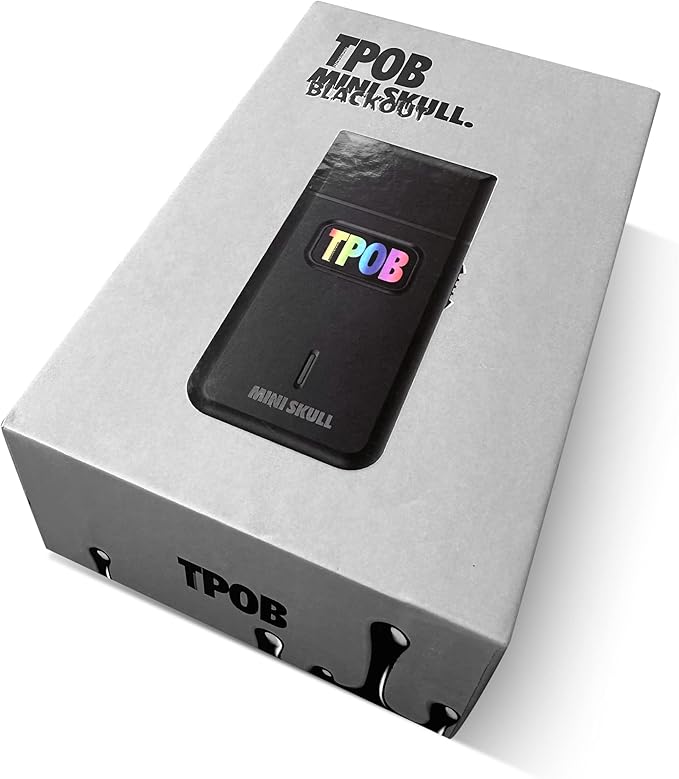 TPOB Mini Skull Single Shaver Compact Design That can fit in Your Pocket with a Turbo Charged Motor Perfect for Both Professional and at-Home use (Black)