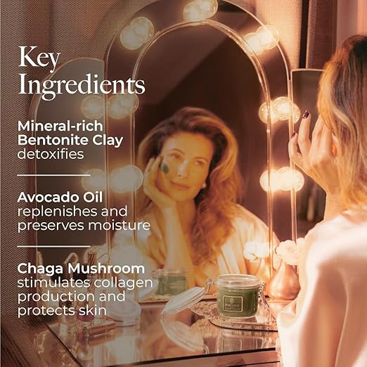 Borghese Advanced Fango active Mud Mask for Face and Body - Exfoliating to Purifying Face Mask with Bentonite Clay &amp Hyaluronic Acid For Normal Combination &amp Oily Skin