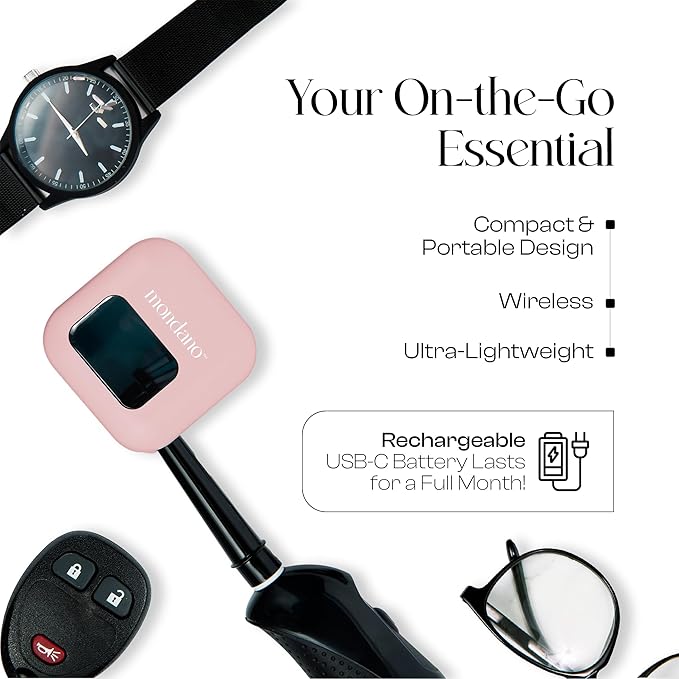 Mondano UV-C Toothbrush Sanitizer and Holder Toothbrush Case - Manual/Electric Toothbrush Cover for Any Toothbrush Head - Rechargeable Toothbrush Travel Case Tooth Brush Cover Cap for Home