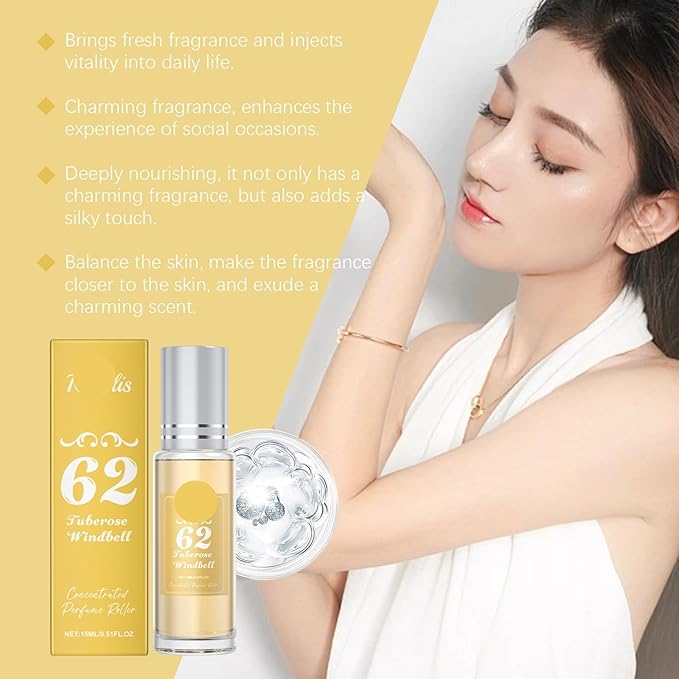 Enchanting Fragrance Roll-On Perfume - Fresh &amp Elegant Scent For Daily Use Perfect For Couples &amp Romantic Dates(2PCS)