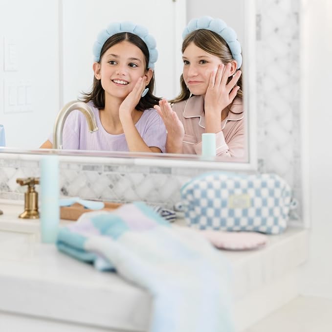 Dew-O Kit Kids Skin Care Set with Cleanser &amp Moisturizer | Skincare for Kids Face Wash + Travel Bag | Gentle Teen Skin Care