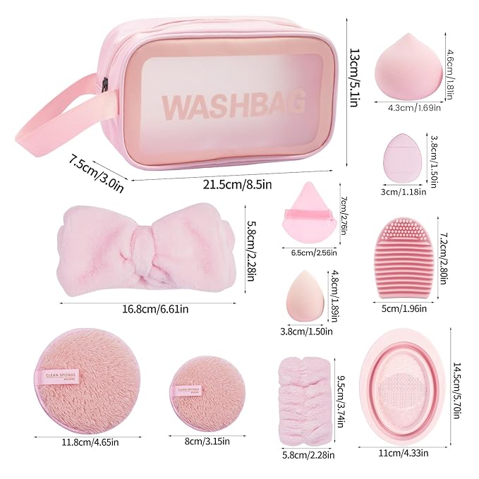 MAANGE Makeup Brushes 54 Pcs Makeup Tool Set Multi-functional Makeup Kit Premium Synthetic Brush Make up Brushes Set for Women Girl (Pink 54 Pcs)