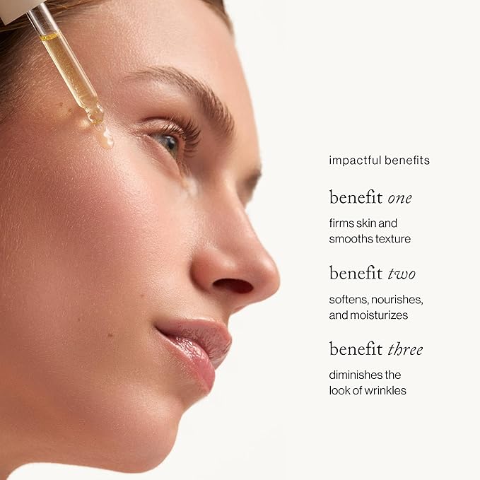 goop Beauty Nutrient Face Oil | Anti Aging Moisturizer for Smooth Skin Texture &amp Wrinkles | Bakuchiol Cacay &amp Organic Amla | 1 fl oz