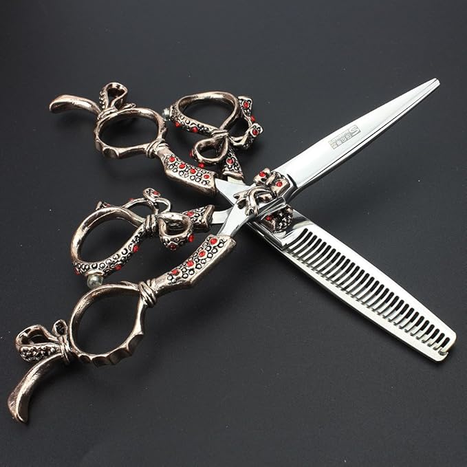 6-inch high-end hair clipper set hairstylist professional hair clipper thin and broken hair clipper