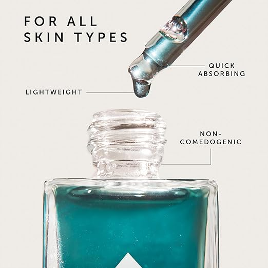HERBIVORE Lapis Facial Oil | Balances Oil &amp Soothes Redness with Blue Tansy &amp Squalane | Safe for Oily &amp Acne Prone Skin Non-Comedogenic Vegan