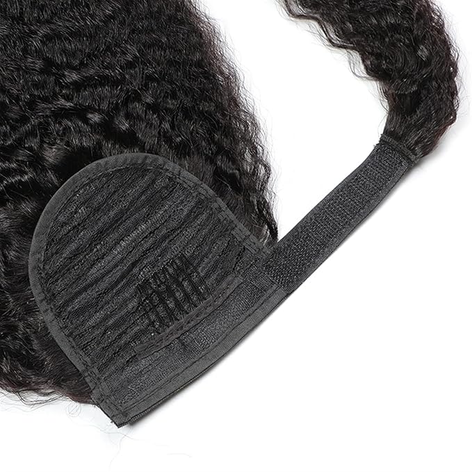 Hair Accessories Shaggy Ponytail Brazilian Real Hair Wrapping Ponytail Hair Extensions Hair Slices 8-24 Inch Barrette Wigs for Women Hair Pieces For Women(8inch(20cm))
