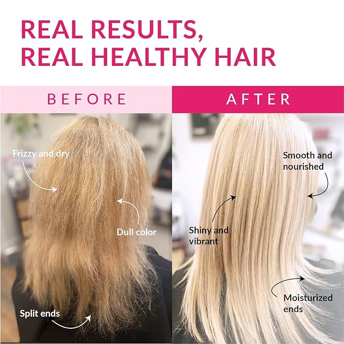 Kashmir Keratin Ceramic Hair Maskdeeply conditions dry damaged hair repairs with keratin making it soft frizz-free hydrated well-conditioned and adds shine.(16 oz)
