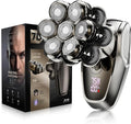 7D Head Shavers for Bald Men SHPAVVER Detachable Head Shaver LED Display Dry Wet Bald Head Razor IPX7 Waterproof Head Shavers with Type-C Charge