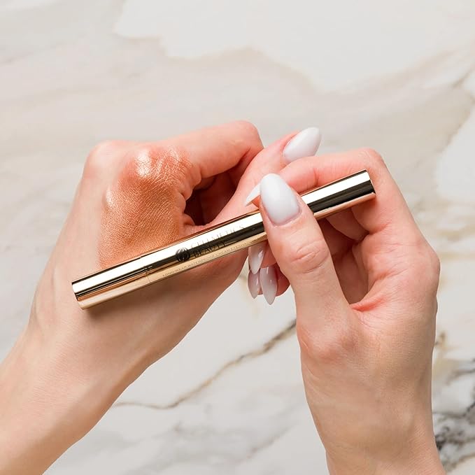 Long-Wear Waterproof Cream Eyeshadow Stick (Earth (04)) | Blendable Eye Makeup Crease-Proof Smooth-Glide | Eye Shadow for Older Women | Easy Application Lift &amp Define