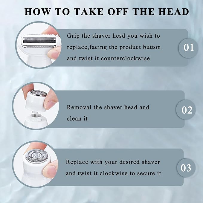 Pluxy Epil Pro 3.0 Women Face Epilator Pluxy Hair Removal for Face5-in-1 Painless Body Shaver and Facial Epilator Rechargeable Bikini Trimmer Female Shaver for Facial Legs Underarm Nose